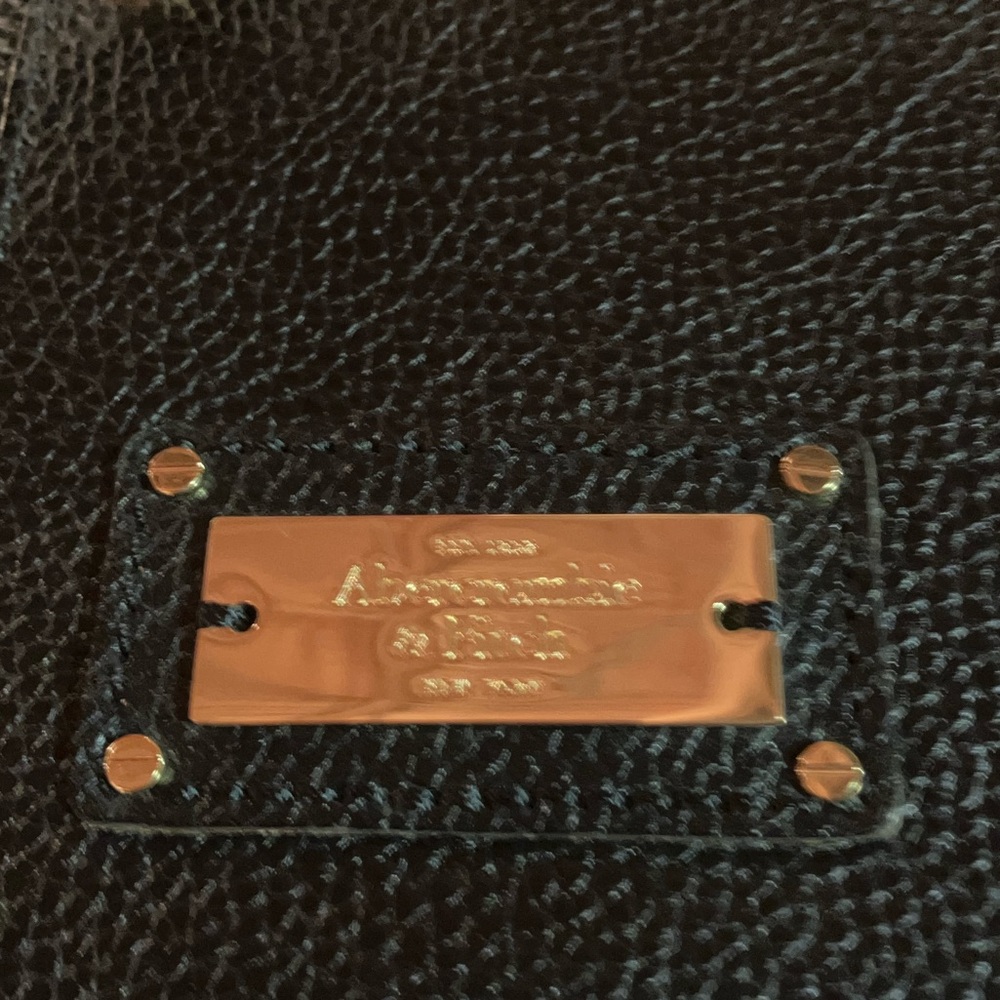 Abercrombie and Fitch genuine leather black satchel*